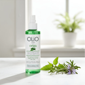 Olio Loción anti caída del cabello crecimiento ortiga y romero