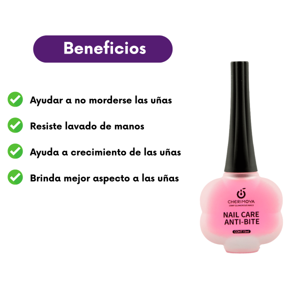 Esmalte anti-mordedura de uñas Cherimoya - Imagen 3