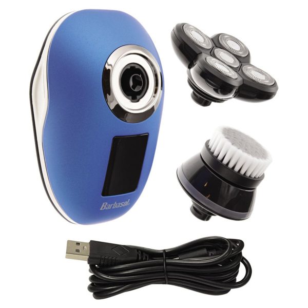 Afeitadora de cabeza giratoria recargable USB Barbasol