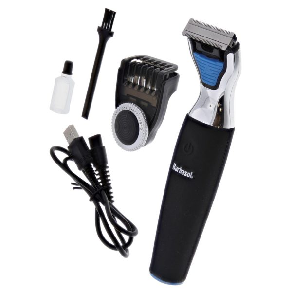 Afeitadora Trimmer Barbasol cara cuerpo recargable USB - Imagen 7