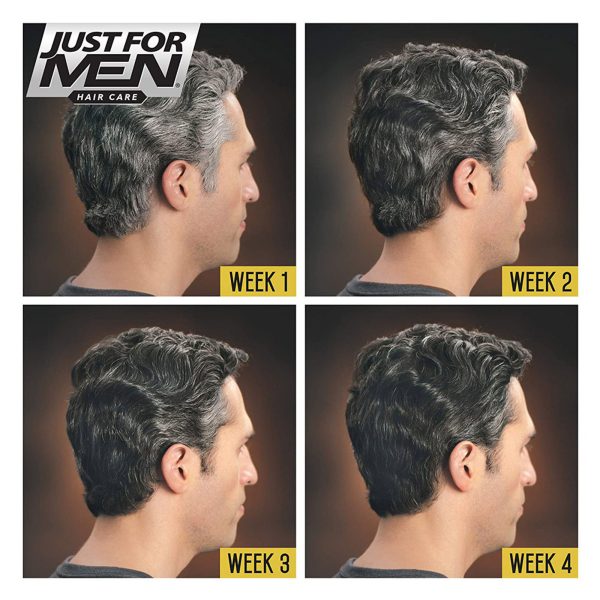 Shampoo tinte cubre canas progresivo 4 semanas Just For Men - Imagen 2