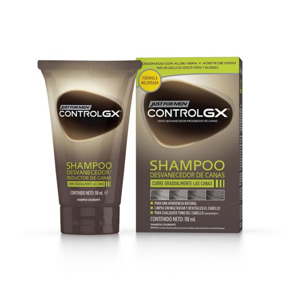 Shampoo tinte cubre canas progresivo 4 semanas Just For Men - Imagen 4