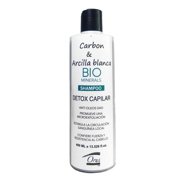 Shampoo Carbón Sin Sal 400ml Exfoliante Orus