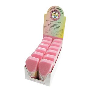 Caja 12 esponjas pómez mano uñas y pies rosa Mr. Pumice