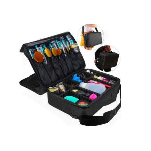 Maleta maquillaje portátil cosmetológica Negra