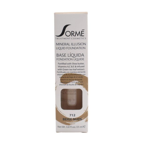 Base maquillaje líquida Sormé, hidratante nude beige USA - Imagen 6