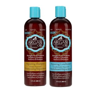 Shampoo Sin Sal + Acondicionador Argán Pelo Seco Hask