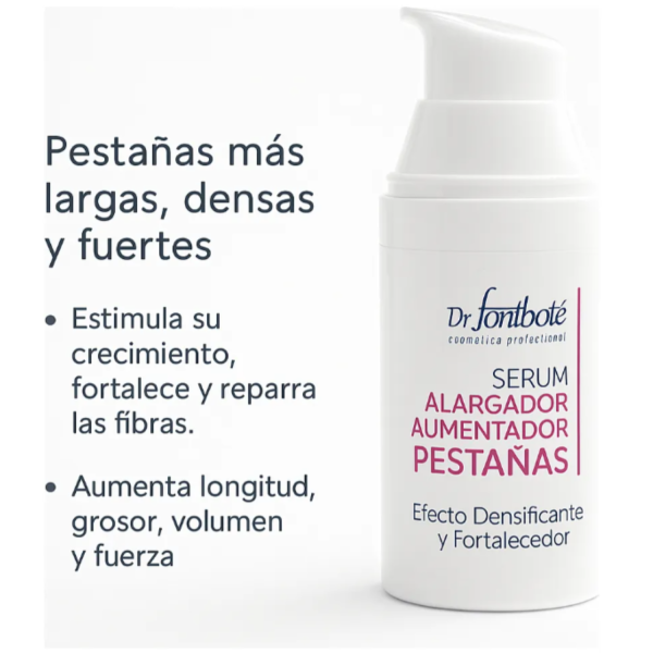 Serum Alargador Y Volumen Pestañas Fontboté + Máscara Cvl - Imagen 7