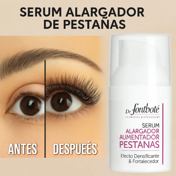 Serum Alargador Y Volumen Pestañas Fontboté + Máscara Cvl - Imagen 6