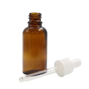 Frasco gotario de vidrio 30ml ámbar transparente