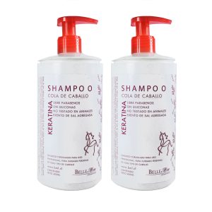 2 Shampoo Cola Caballo Crecimiento Del Cabello 400g