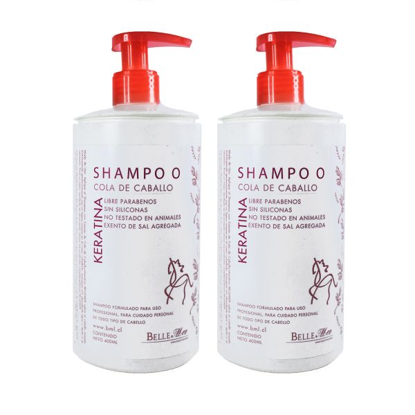2 Shampoo Cola Caballo Crecimiento Del Cabello 400g