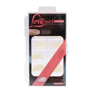 Caja 100 moldes o tips tipo sonrisa para uñas acrílicas o polygel