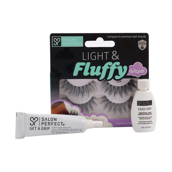 Pestañas postizas tira Fluffy Wispie + pegamento removedor