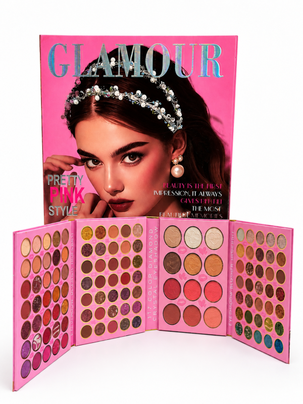 Paleta de maquillaje Glamour Sombras rubores y contorno
