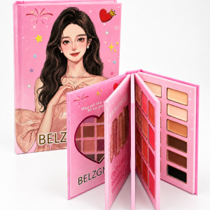 Paleta de maquillaje Sombras rubores contorno cejas